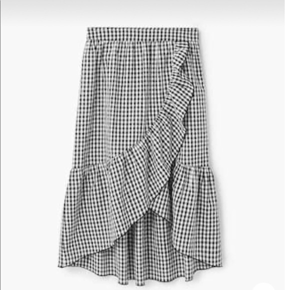 Gingham midi length skirt - Picture 5 of 6